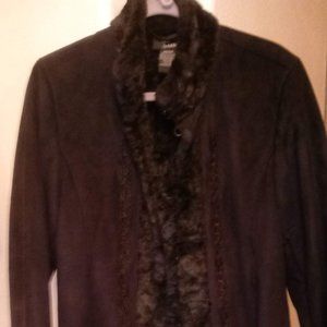 Dennis Basso Fleece Lined Jacket